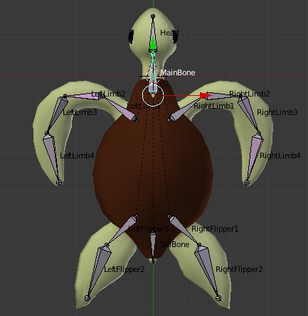 Cartoon Sea Turtle (Rigged) preview image 1